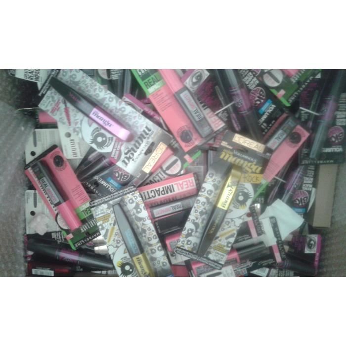 L'Oréal & Maybelline återförsäljarpaket – 50 sminkprodukter (mascara, foundation, ögonskugga, läppprodukter, nagellack)