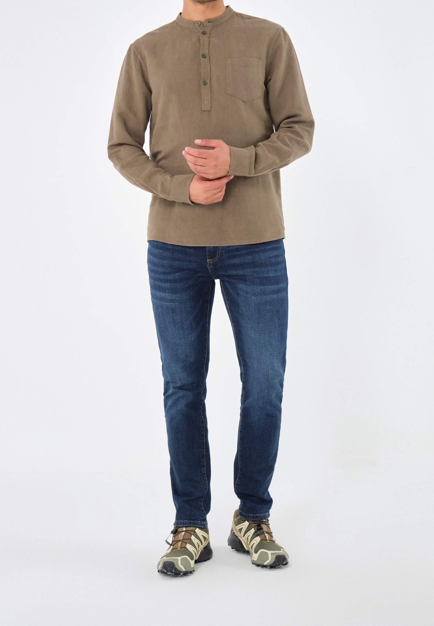 Pier One shirt - olijfgroen