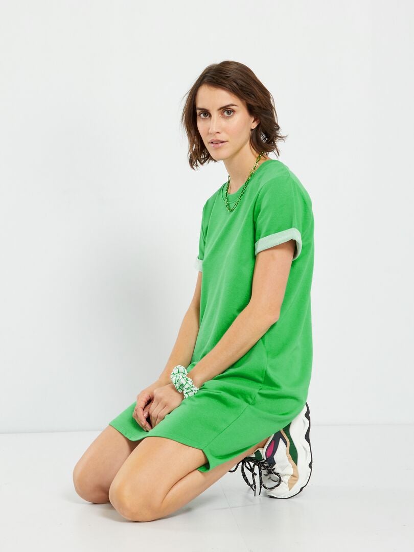 Vestido sudadera 'JDY' - VERDE