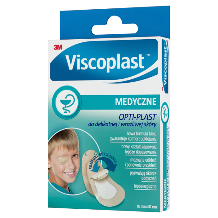 Viscoplast Opti-Plast, Plastry do delikatnej i wrażliwej skóry, 8,2x5,7cm