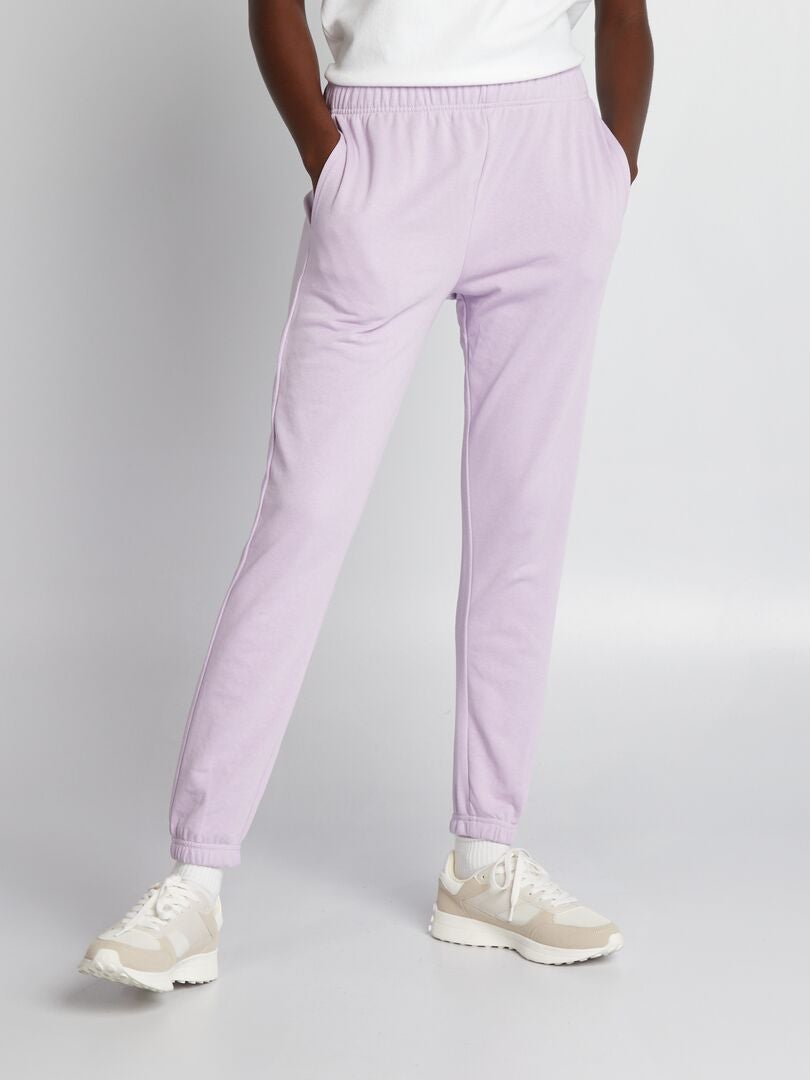Fleece joggingbroek - PAARS