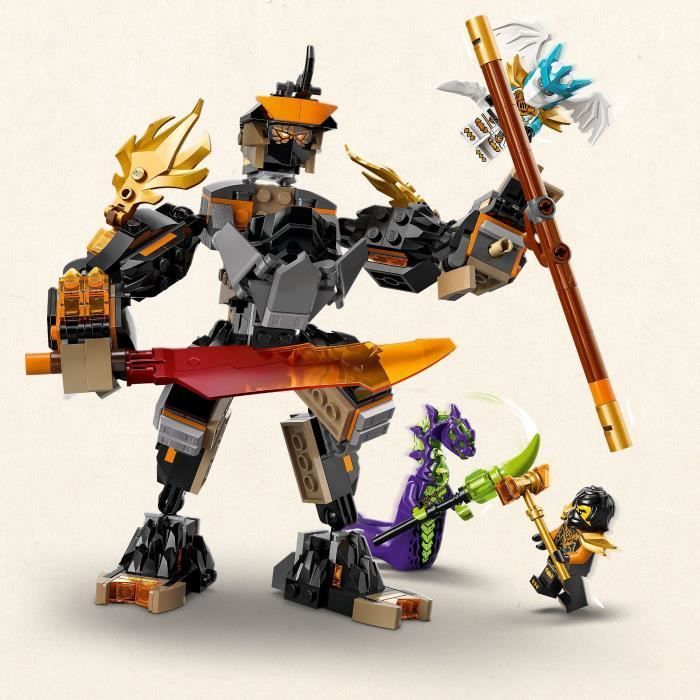 LEGO NINJAGO 71854 La missione robotica di Cole e Zane - Set di costruzioni per bambini dai 7 anni in su