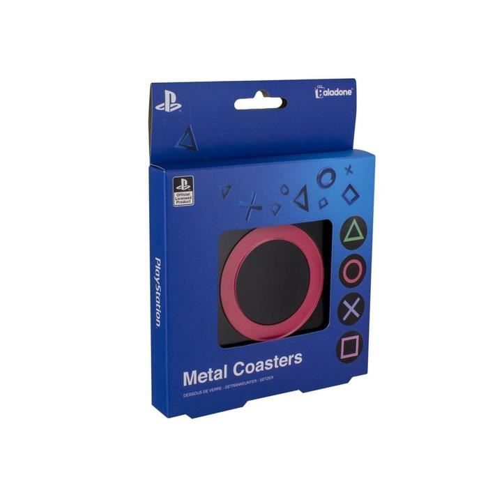 Posavasos metálicos de PlayStation - PALADONE - Símbolos en relieve
