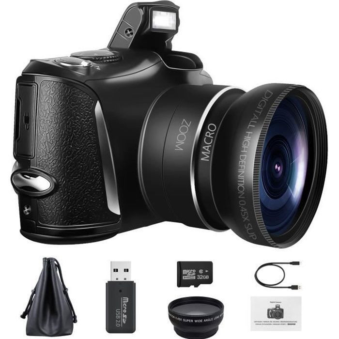 4K Digital Camera, 48MP Camcorder, Vlogging Camera, 16X Digital Zoom, 3.0