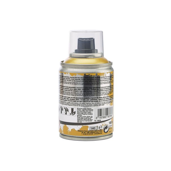 Tinta spray - Pébéo - DecoSpray - Dourada - 100 ml - Hobbies criativos