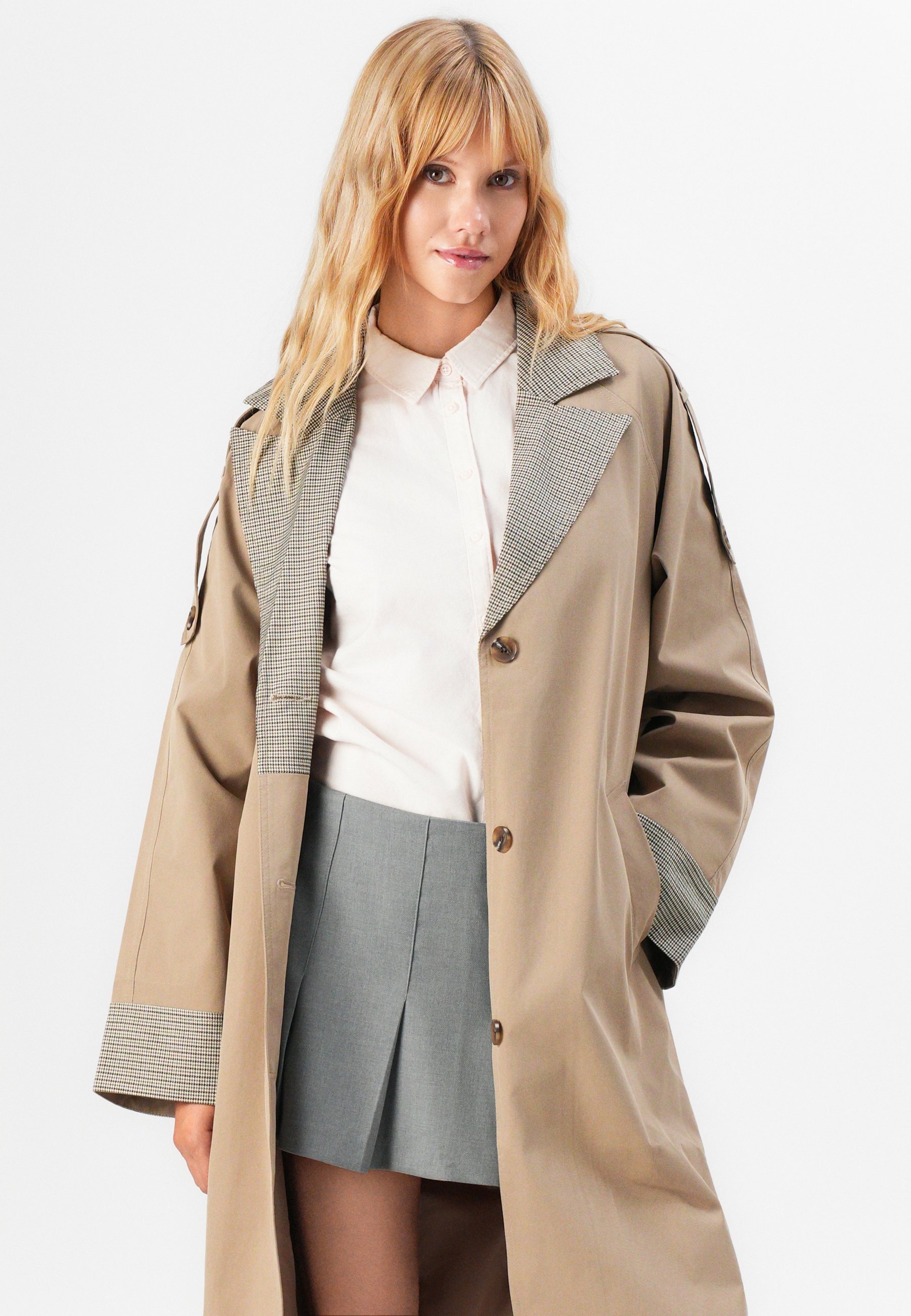 Noisy May NMJULIA - Trenchcoat - vison prateado