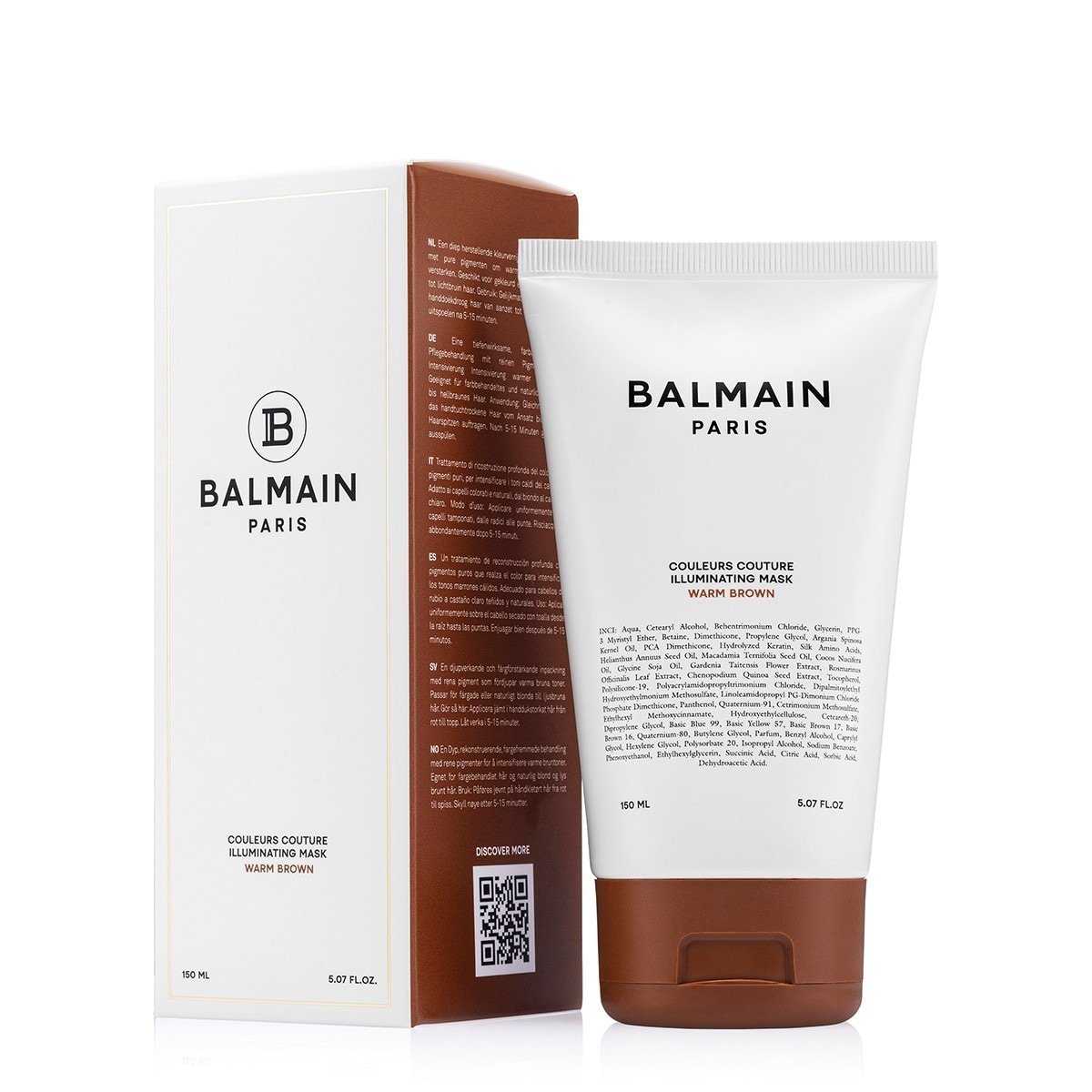 Balmain Hair Couture maska za lase, osvetljujoča maska za lase, toplo rjava - 150 ml