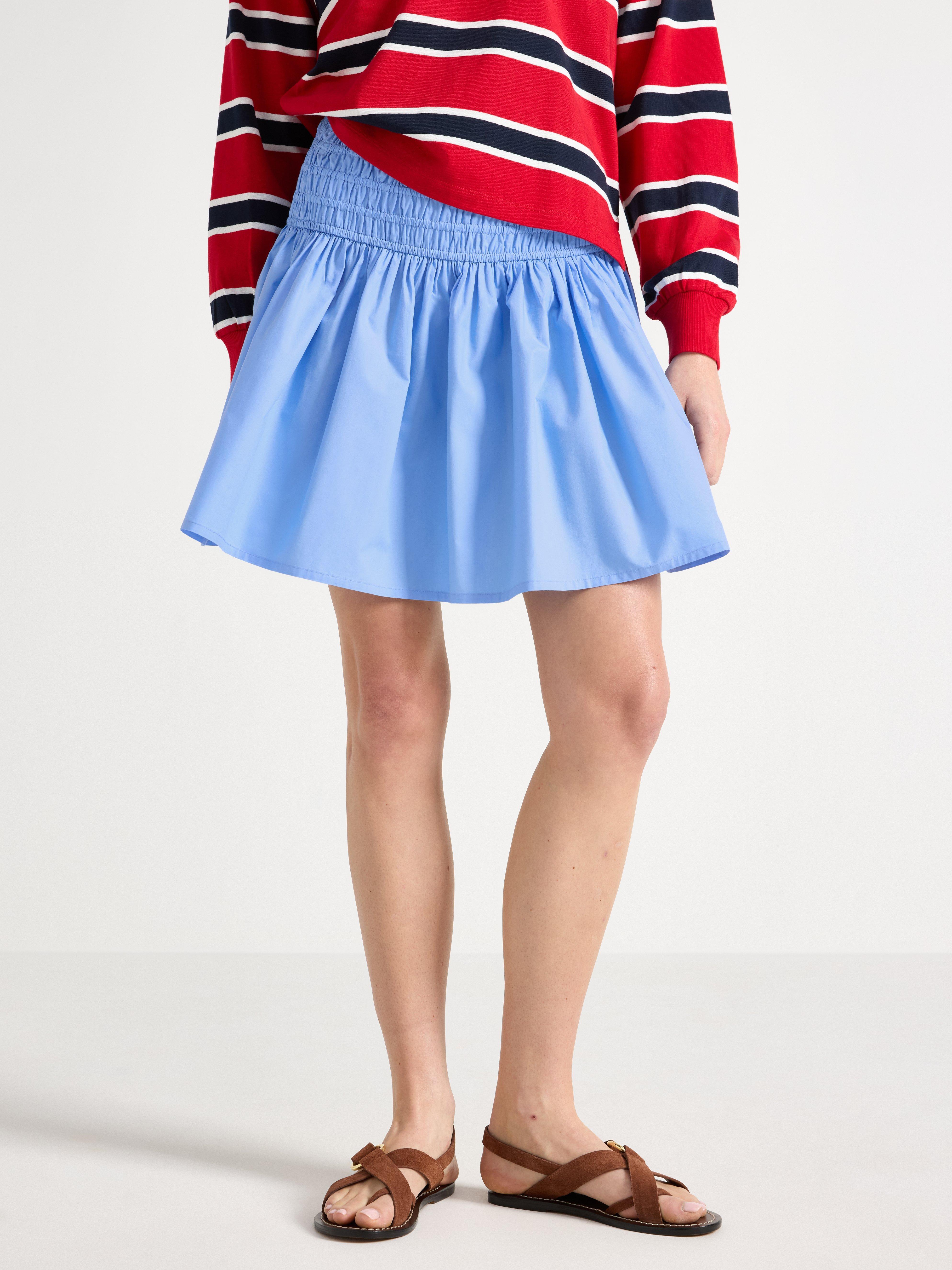 Minifalda azul claro