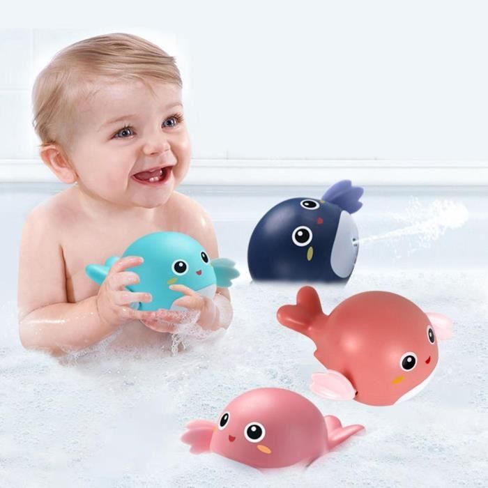 Lindo juguete de baño con forma de delfín para bebés y niños.