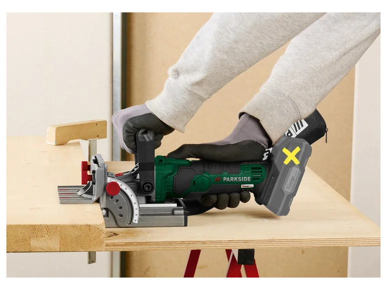 Encaixadora de biscoitos PARKSIDE® com PFDFA 20-Li A1, 20 V