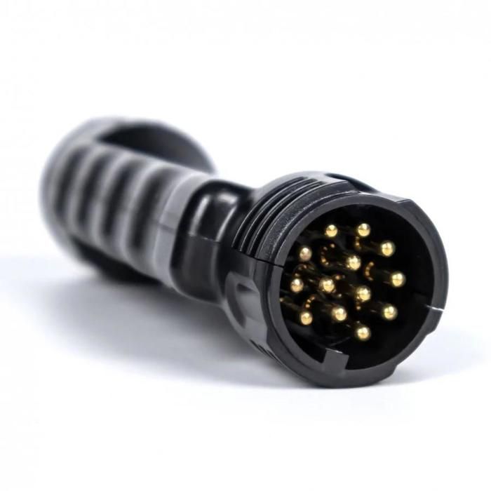 COMPROBADOR DE TOMAS DE REMOLQUE DE 13 PINES Y 12 V, HERRAMIENTA DE DIAGNÓSTICO