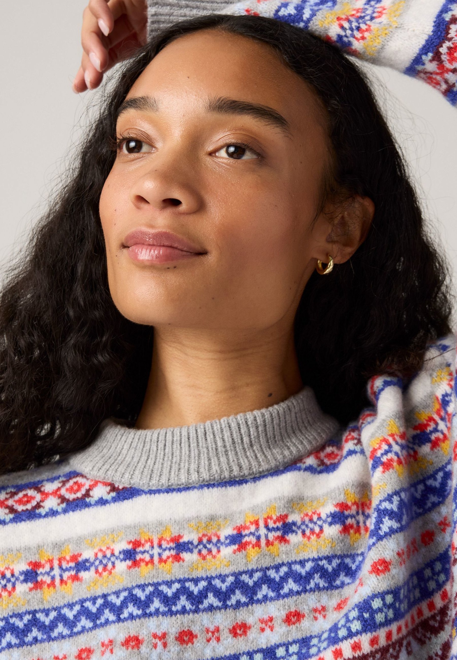 Levi's® INES - Pull - Leandra Fair Isle couleur fauve, mélange de laine