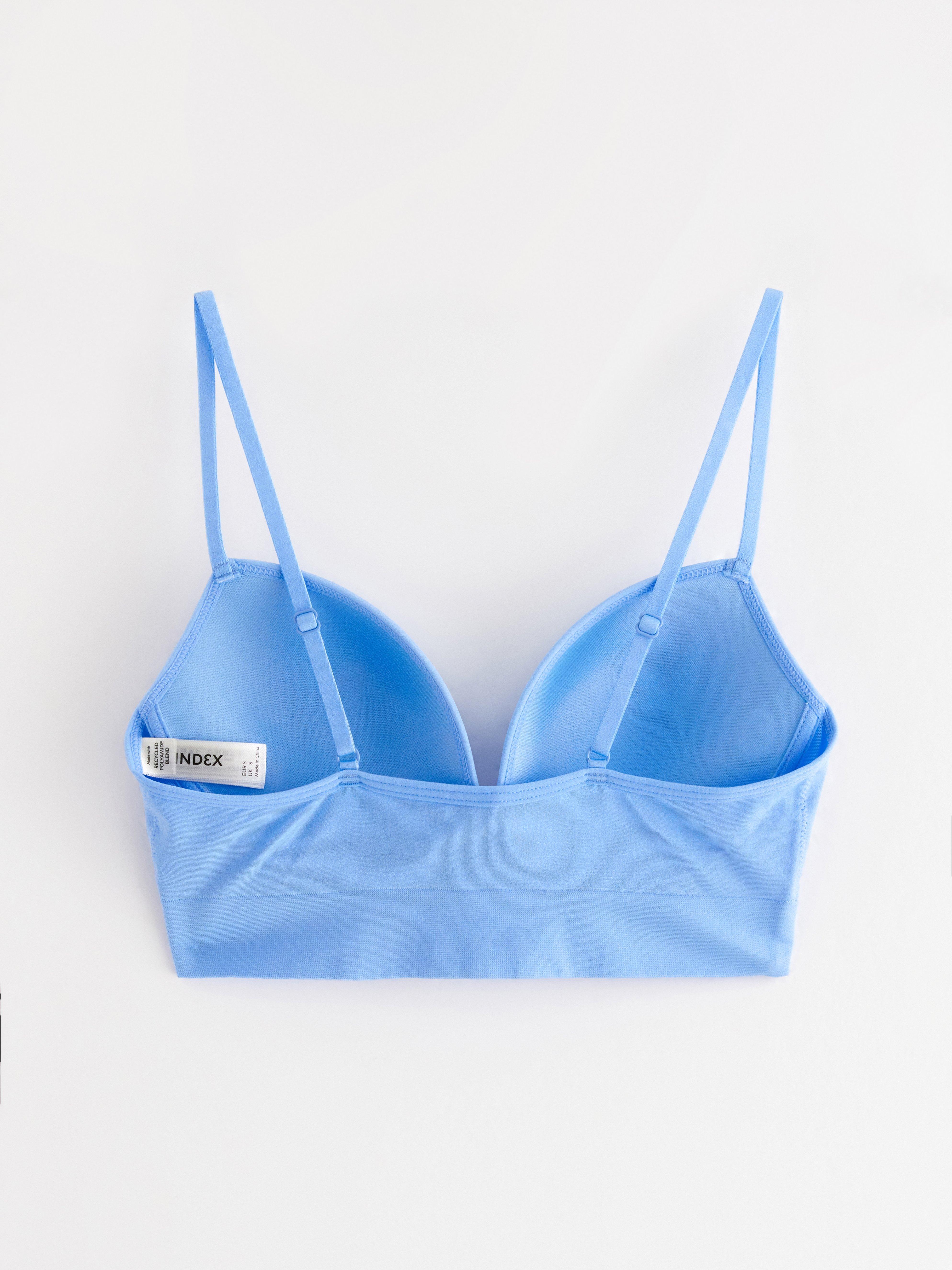 Push up sin costuras - azul claro