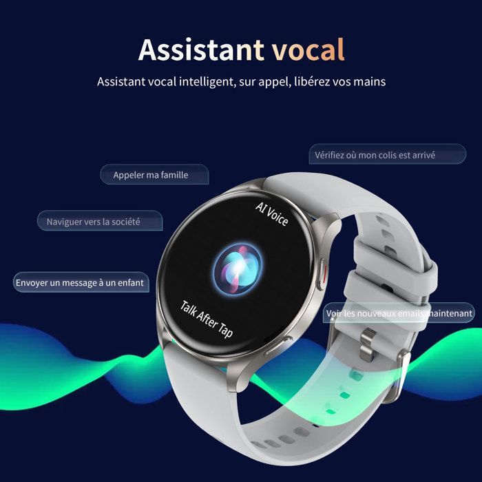 Blackview Smartwatch for Men and Women with Answer/Call/IP68/Sleep Tracker/Pedometer/Bluetooth 5.3 for Android iOS Xiaomi, Silver