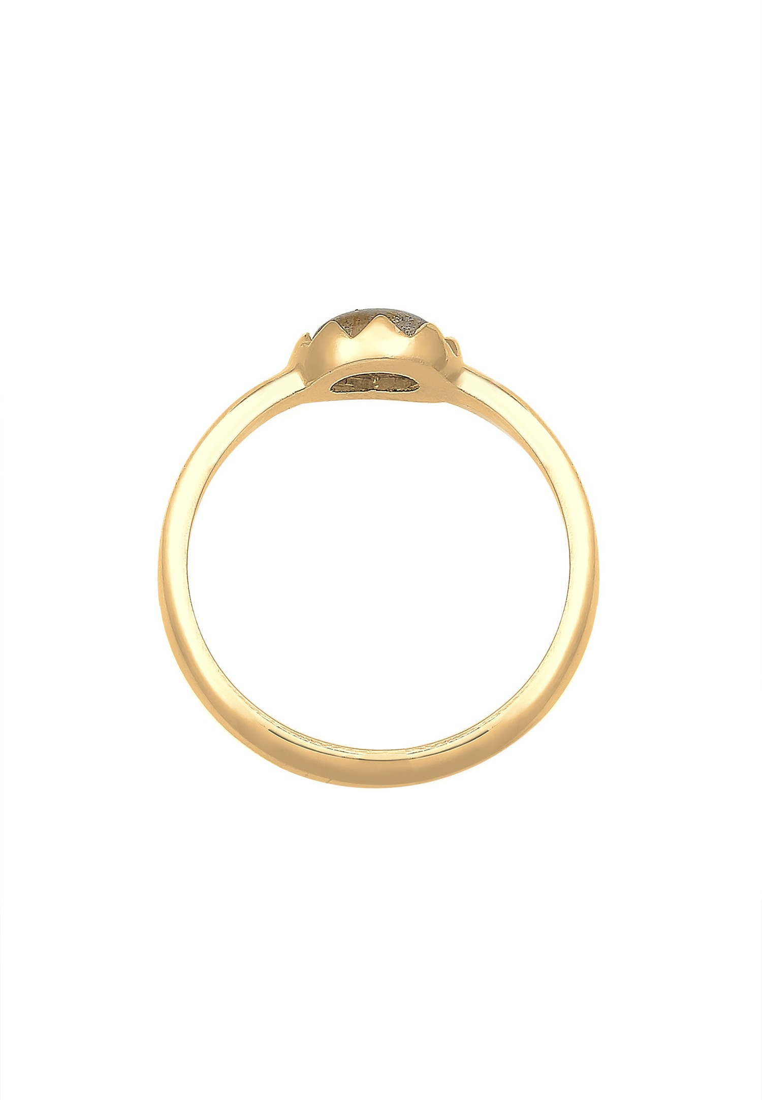 Elli Femme avec Pierre de Labradite au Look Vintage en Argent Sterling 925