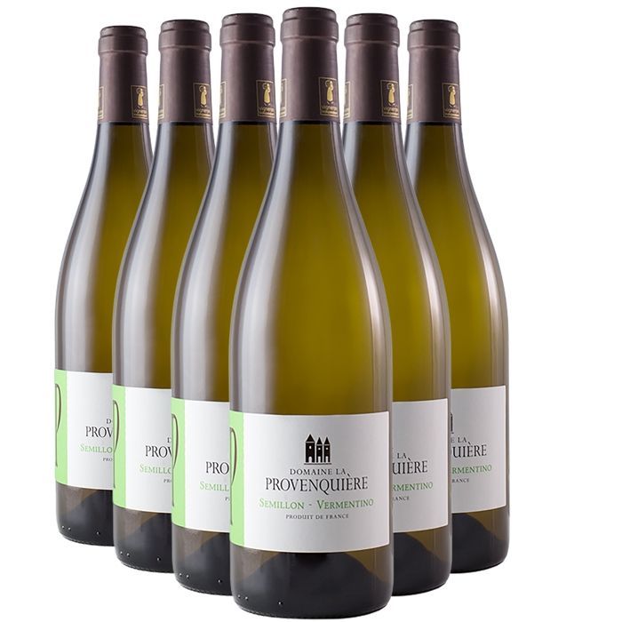 Domaine La Provenquière Pays d'Oc Sémillon Vermentino 2024 - Vin Blanc du Languedoc - Roussillon (6x75cl) HVE