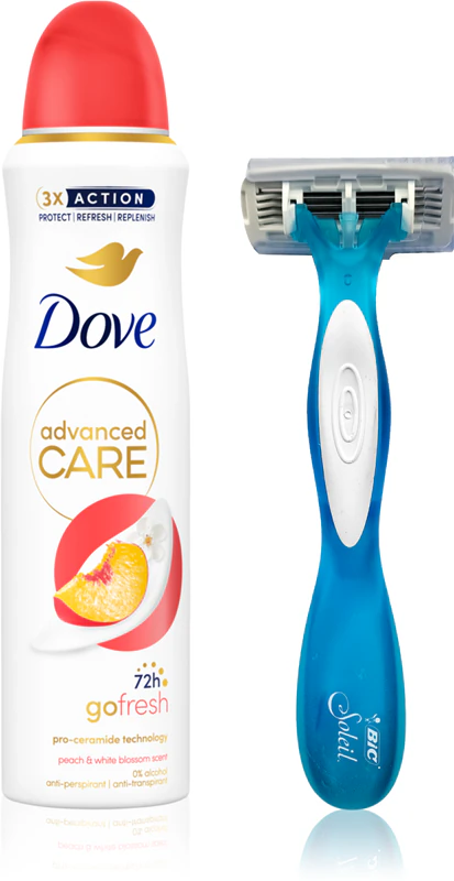 Dove Advanced Care Go Fresh Pêssego e Flor Branca - embalagem prática