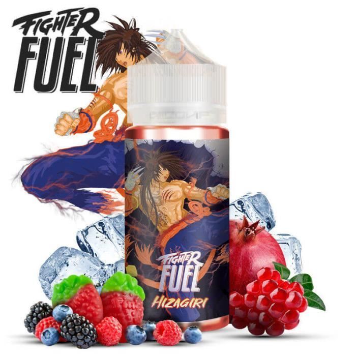 Líquido para cigarrillo electrónico Fighter Fuel (frutas rojas, fresa, granada) Hizagiri 100 ml - 6 mg