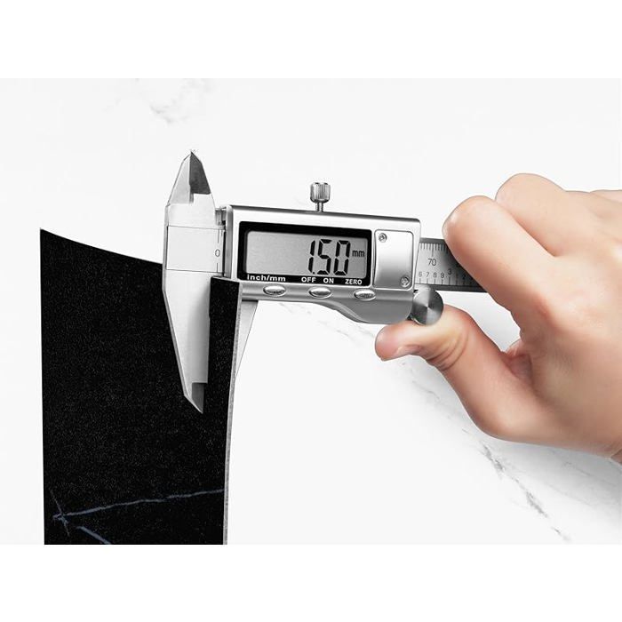 ReWallpaper Self-Adhesive PVC Floor Tile, Marble Imitation, Black, 30cm x 30cm, Black Flooring for Bathroom, Linoleum 3
