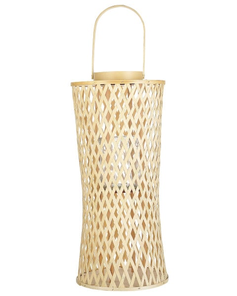 Lampion świecznik bambusowy naturalny 58 cm
