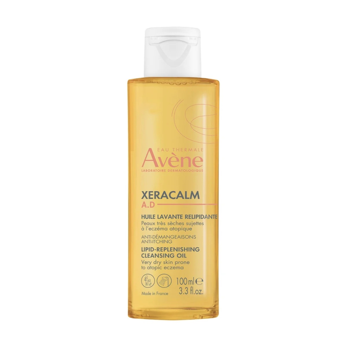 AVENE Xeracalm AD olie 100 ml, nieuwe verpakking, voor een zeer droge huid