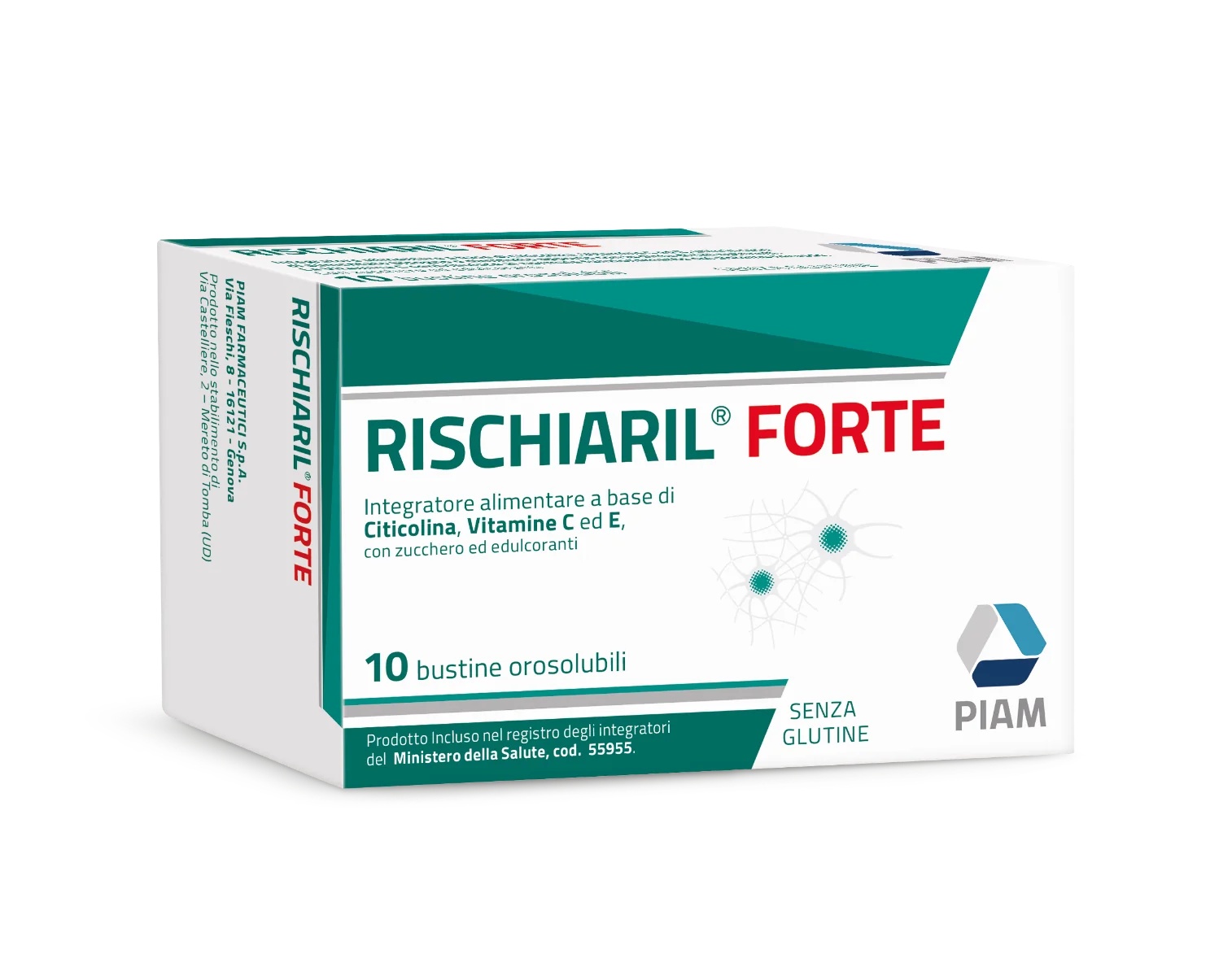 RISCHIARIL Rischiaril Forte 10 sachets Voedingssupplement voor het zenuwstelsel