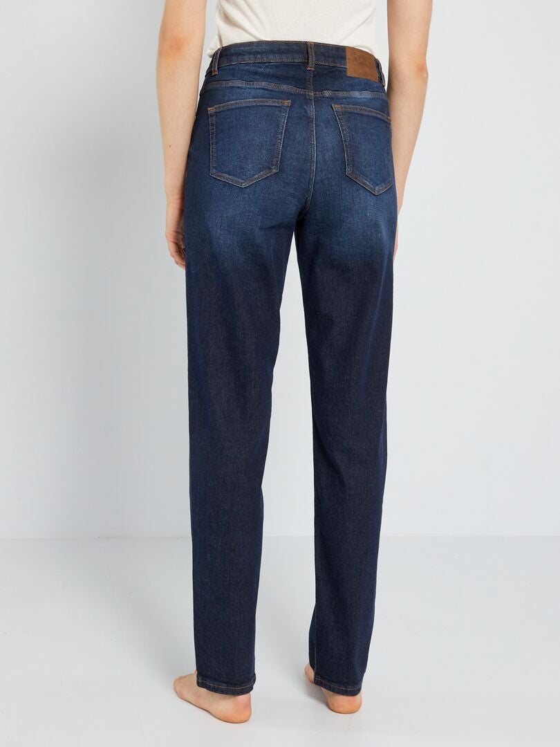 Normale pasvorm, hoge taille jeans - maat 34L - blauw