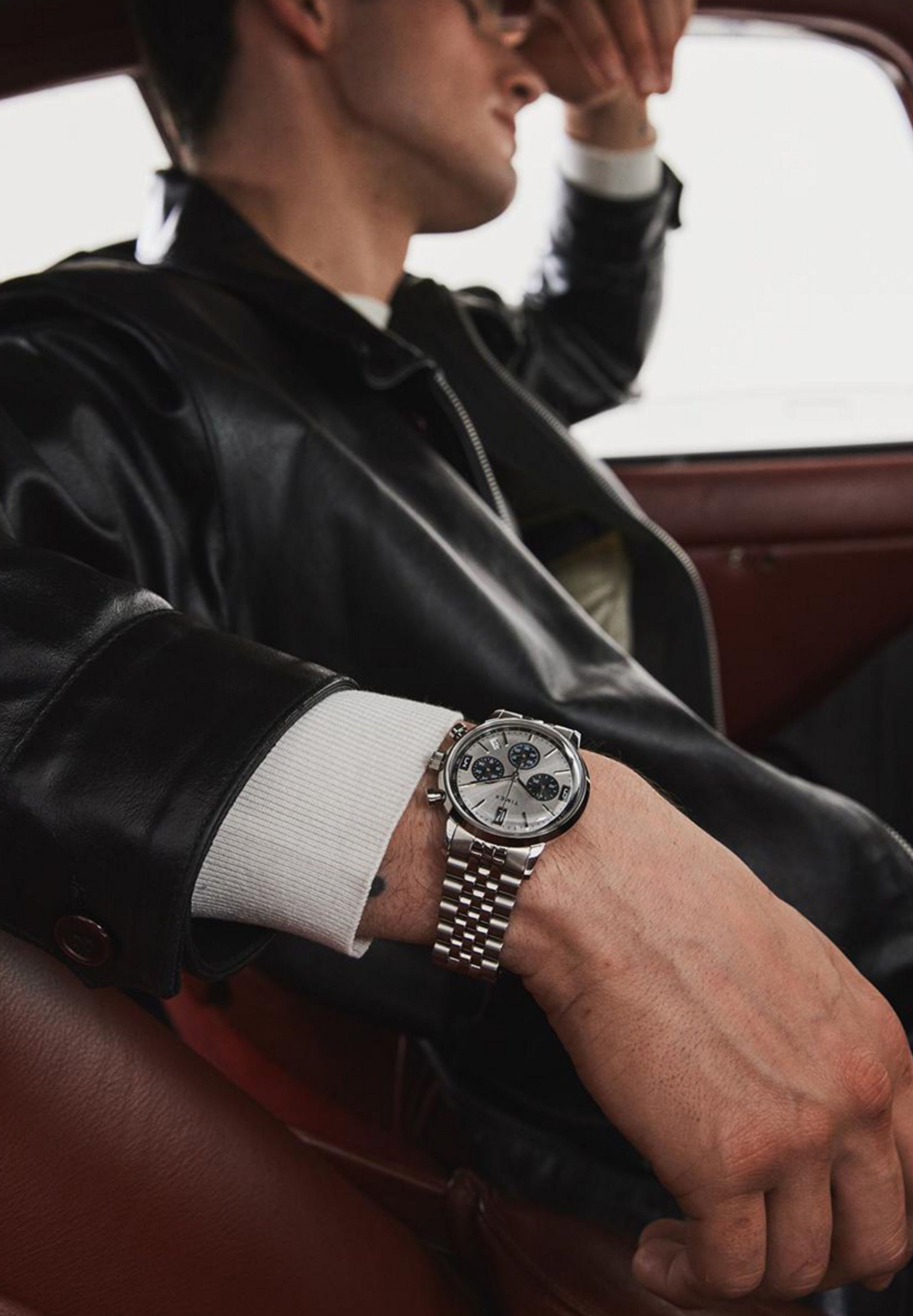Timex MARLIN CHRONOGRAPH - Chronografické hodinky - stříbrná barva