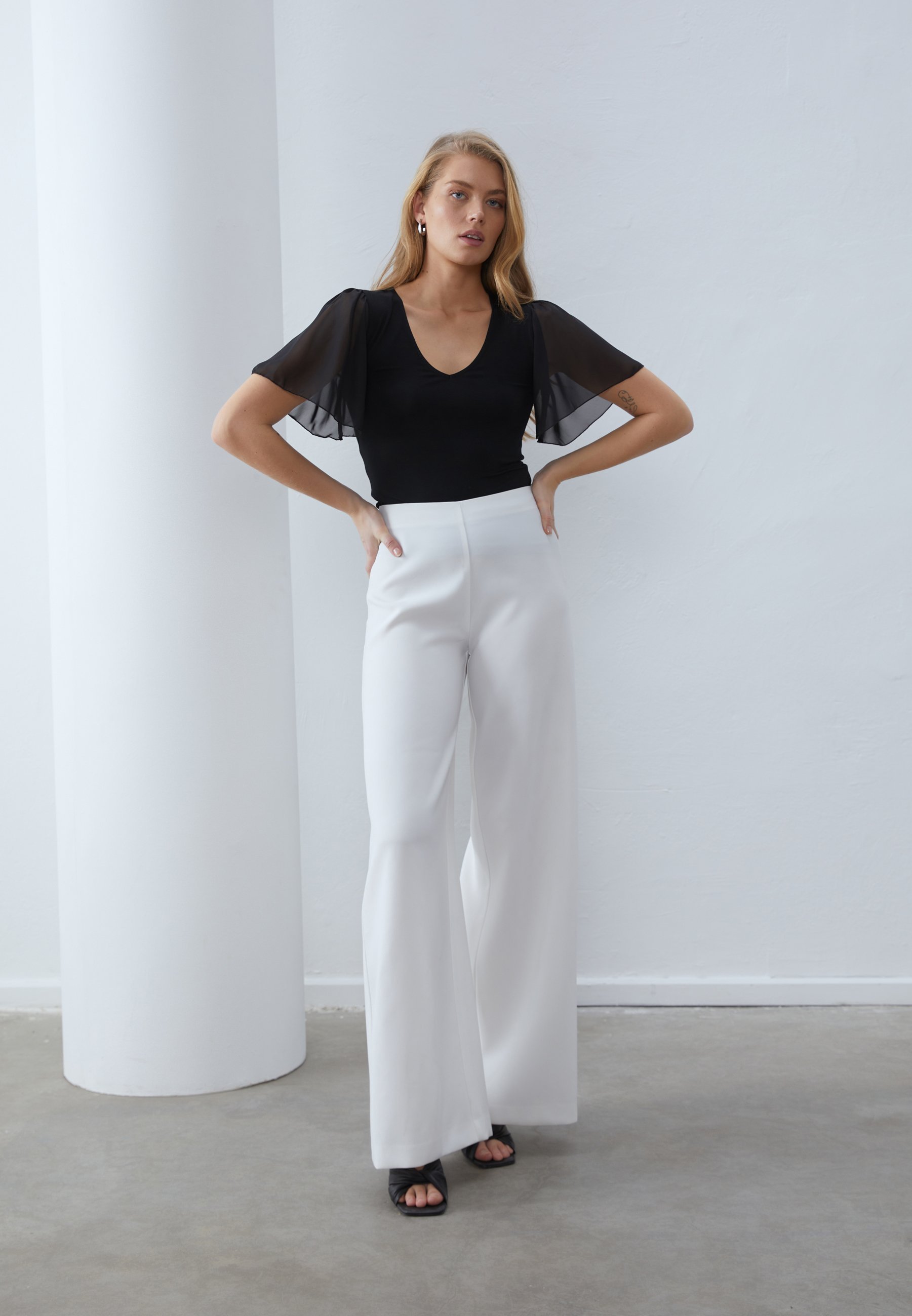 T-shirt met Anna Field-print - zwart