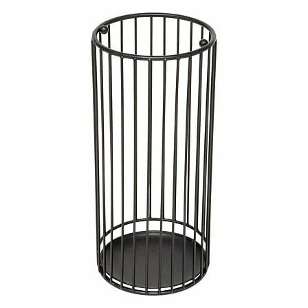 Stojak na parasole metty metalowy czarny w stylu loft