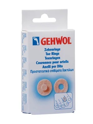 Bagues d'orteils GEHWOL avec patchs ronds pour cors, 9 pièces