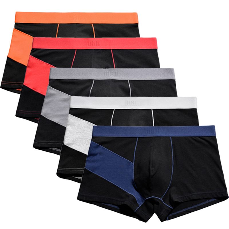 Pantaloncini sexy da uomo, intimo maschile, boxer morbidi, boxer in cotone, boxer tinta unita da uomo, taglie forti, sexy, tasca per pene gay