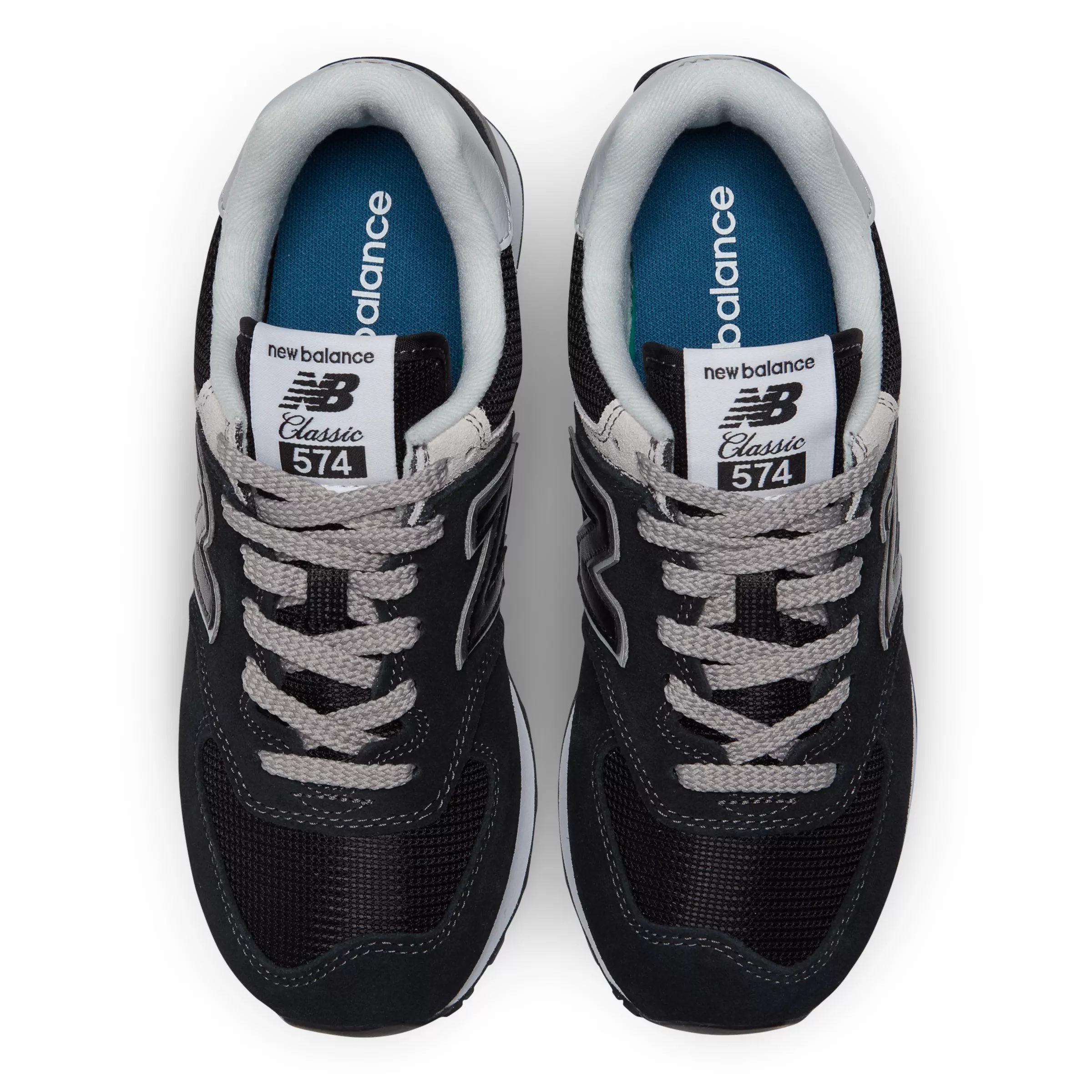 574 Core Black with White