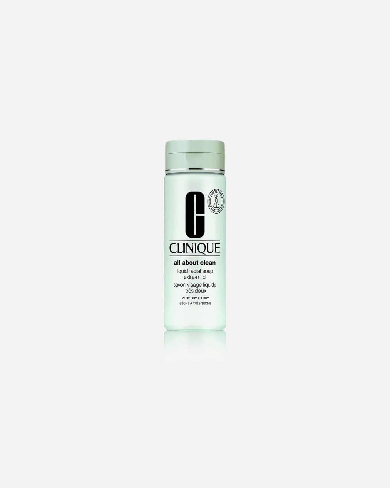 „Clinique“ veido muilas, 3 žingsnių odos priežiūros sistema, 1 tipo sausai / jautriai odai, 200 ml