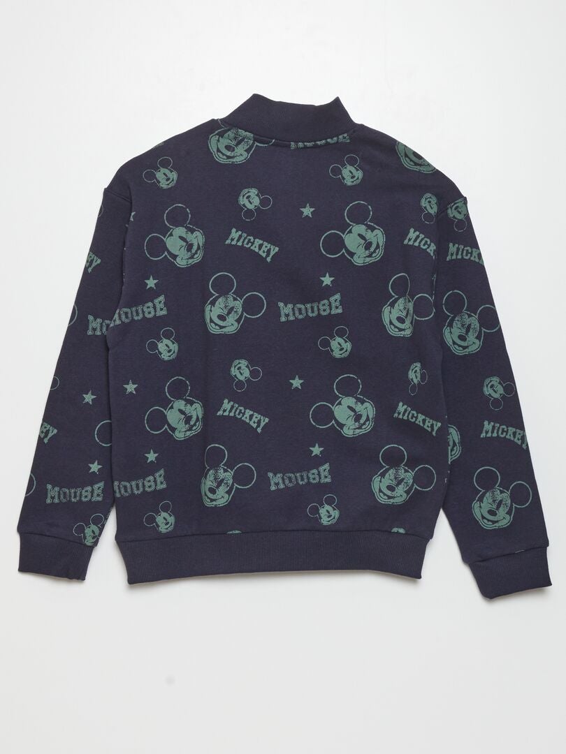Moletom gola alta com zíper do Mickey Mouse - Super Fácil - BRANCO