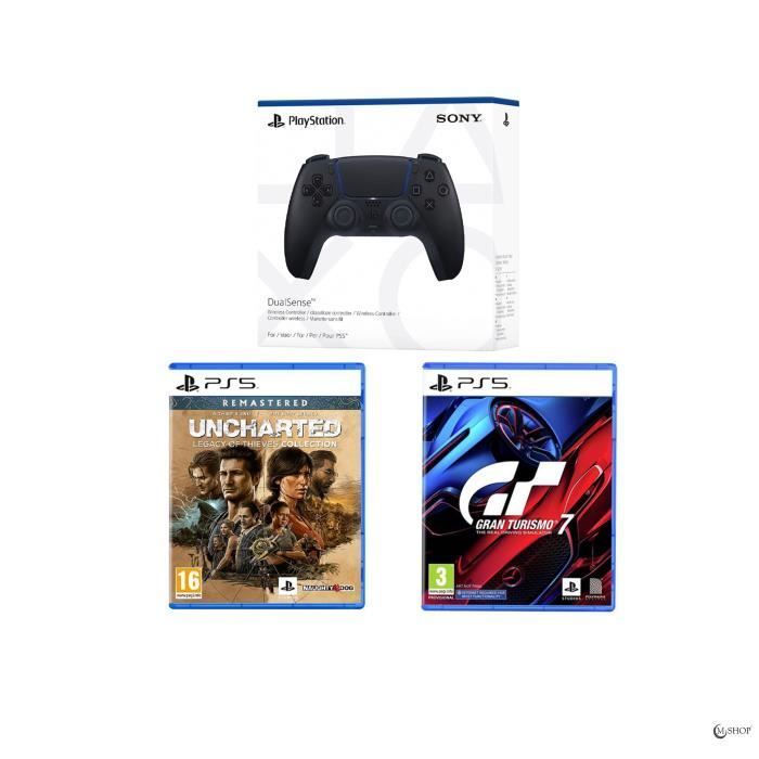 Pack Console PlayStation 5 - Horizon Forbidden West + Manette DualSense Noir + GT7 PS5 + Uncharted PS5