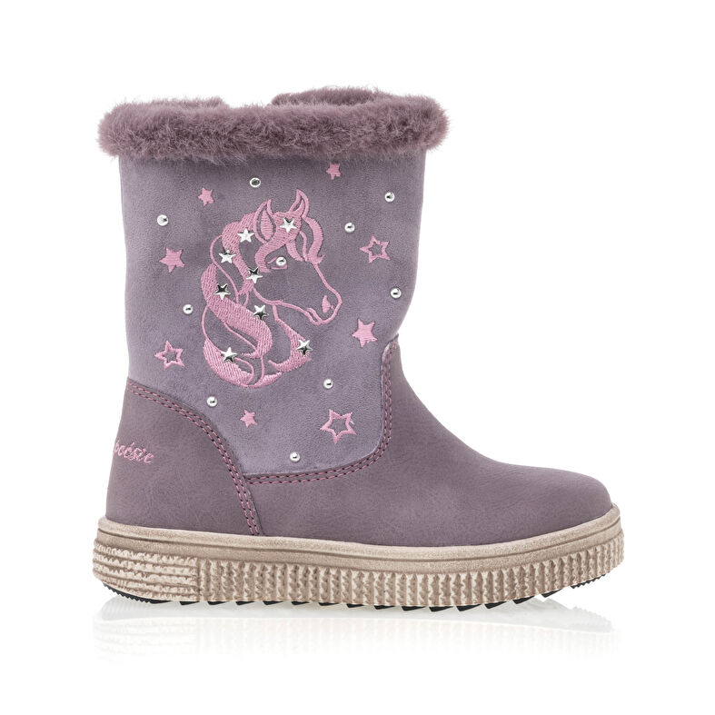 Botas moradas para niña