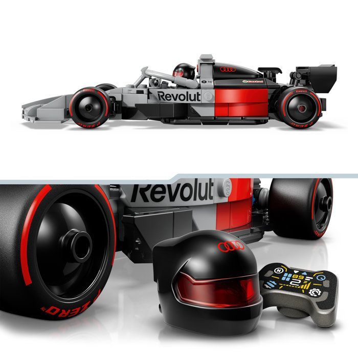 LEGO Speed Champions 77259 Voiture de Course Audi Revolut F1 Team R26 - Jouet dès 10 ans