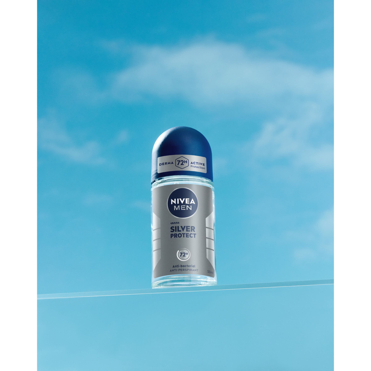 Nivea Men Antiperspirant Roll-on 50ml Silver Protect Men