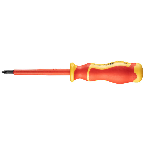 Wkrętak krzyżowy śrubokręt PH2 x 6 x 100 1000V, NEO 04-139