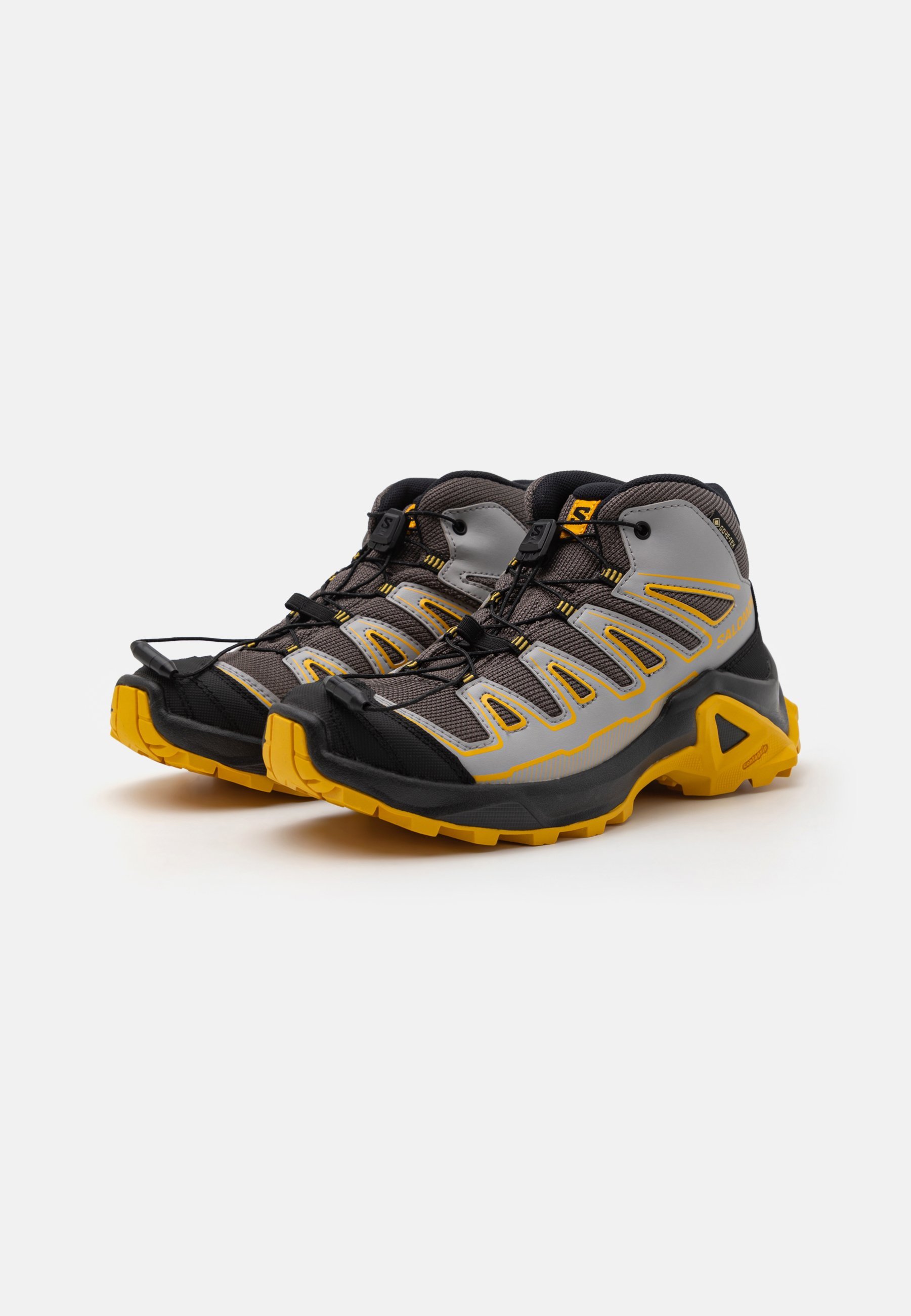 Salomon X ULTRA MID GTX UNISEXE - Chaussures de randonnée - Castlerock/noir/moutarde épicée