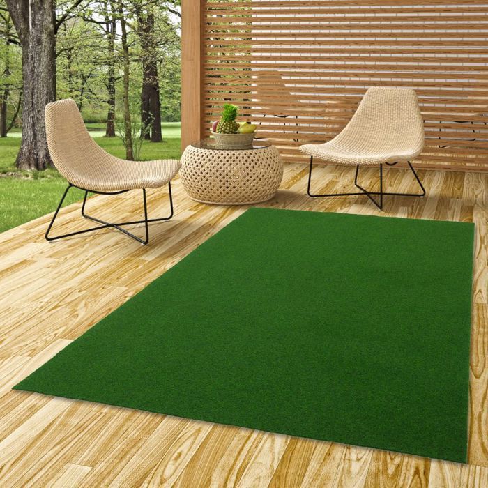 Tappeto in erba artificiale - Snapstyle - Kingston - 200x100 cm - Verde - Resistente ai raggi UV