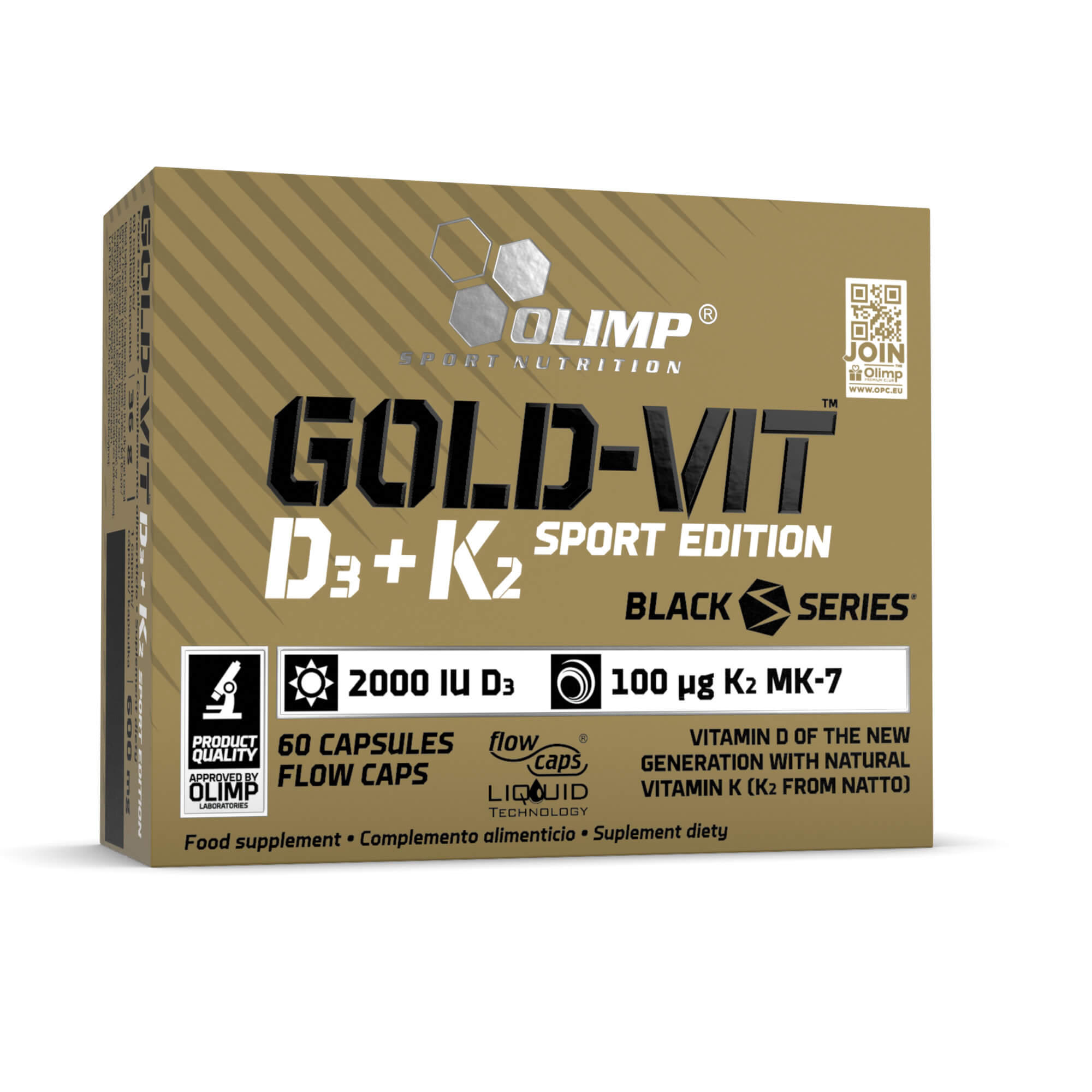 Olimp Sport Nutrition Gold-Vit D3+K2 2000 IU Sport Edition