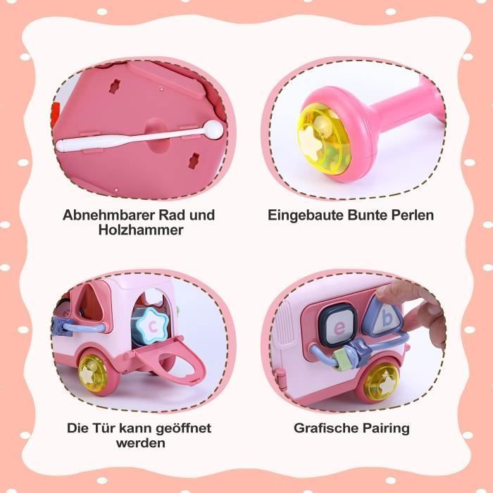 Jouet Musical Bébé Bus avec Xylophone - Arc-en-ciel - 24 mois - 2 ans Arc-en-ciel TABLE ACTIVITE
