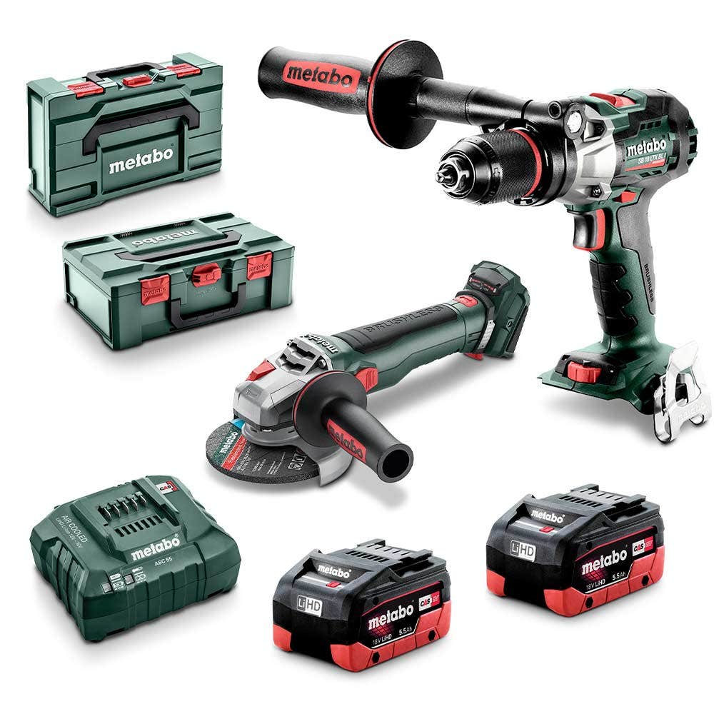 METABO 18V 2-teiliges Kombi-Set 2 x 5,5 Ah AU68204550