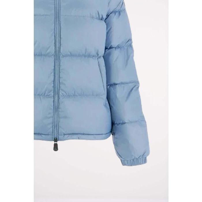 Jaqueta feminina Jott Cardiff azul com enchimento de plumas.