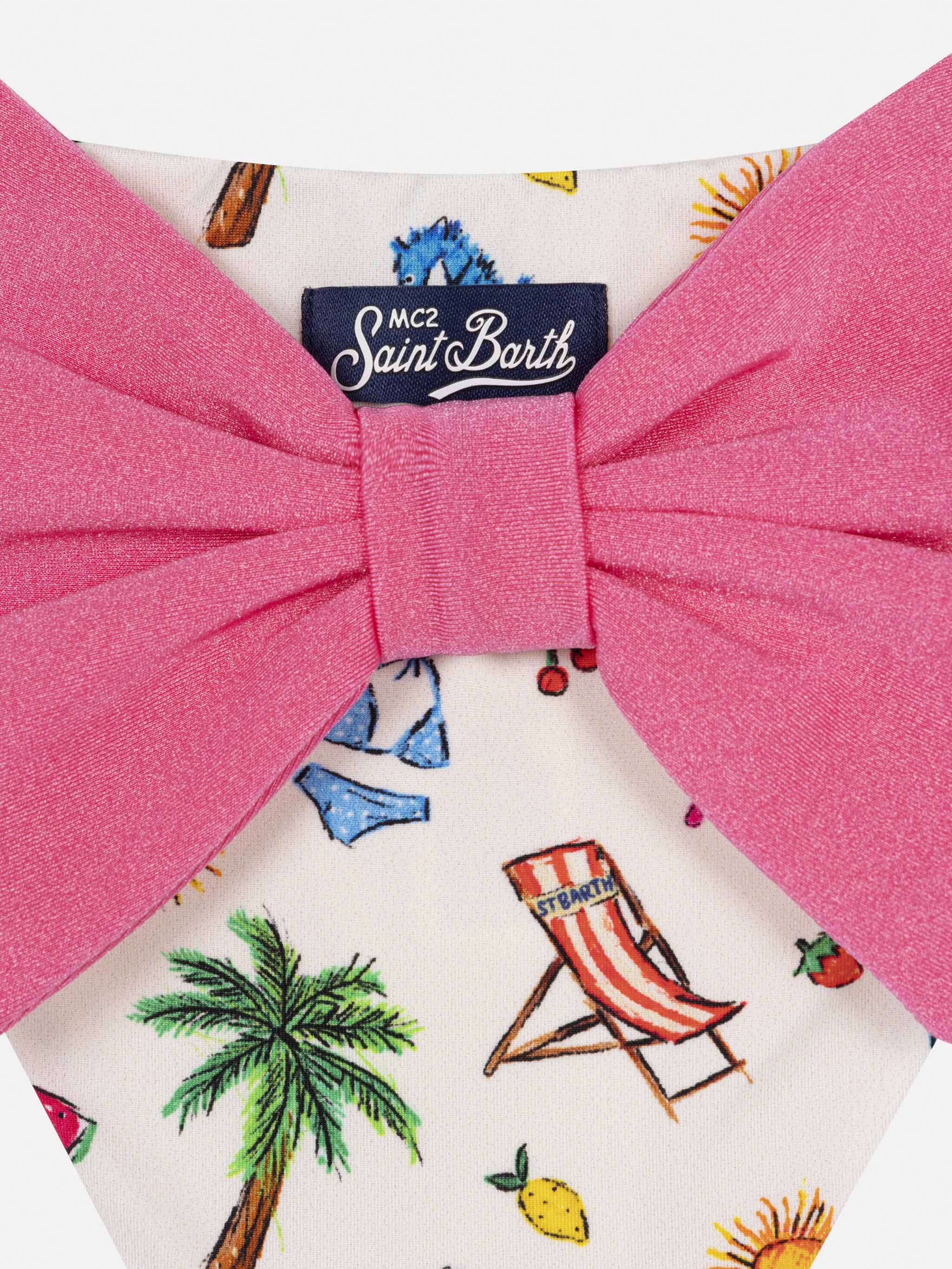 Slip da mare Madame con fiocco en stampa zomerschets