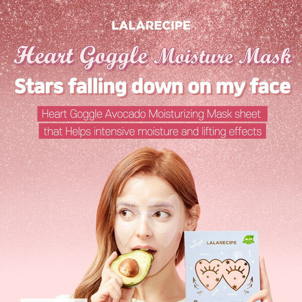 Maschera idratante a forma di cuore LALARECIPE