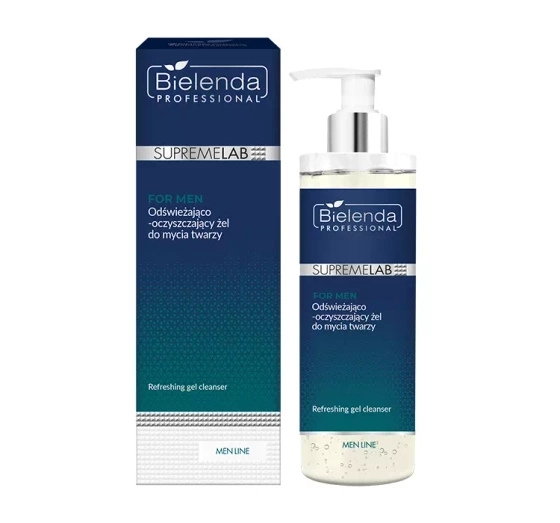 Bielenda Professional Supremelab Men Line odświeżający żel do mycia twarzy 200 ml