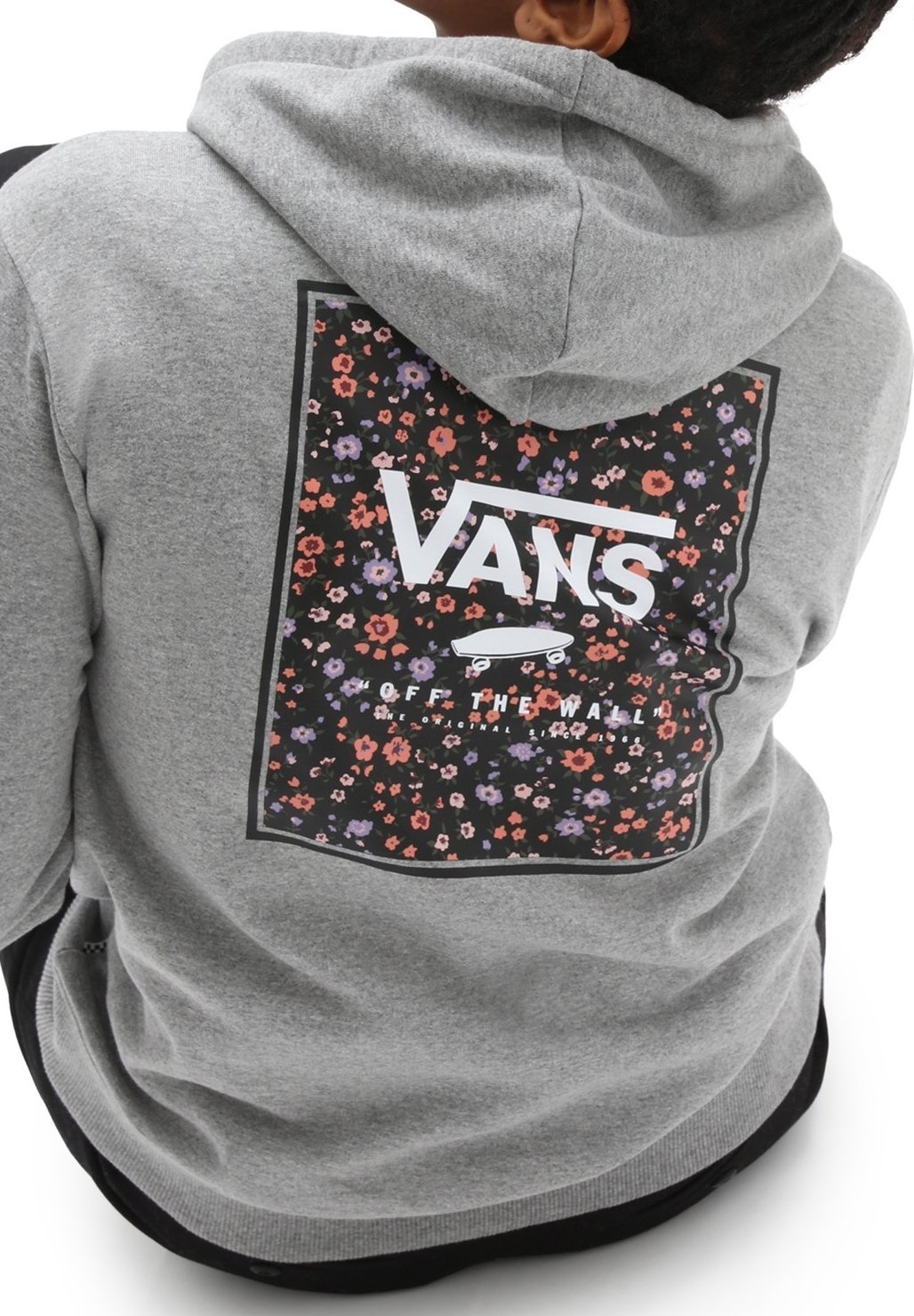 Sweat à capuche Vans - gris foncé